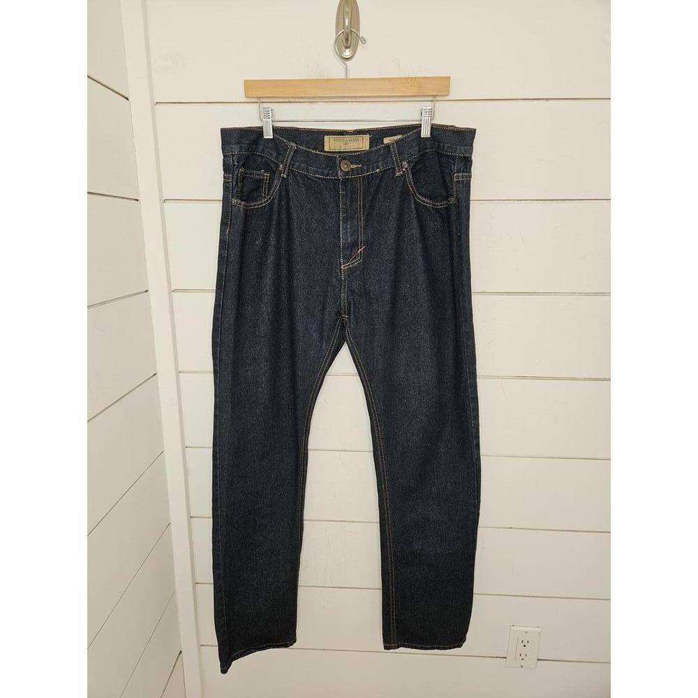 Vintage Genes 36x30 dark blue denim slim jeans